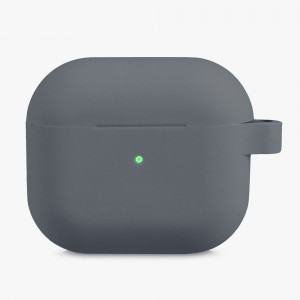 Husa pentru casti Apple AirPods 3, Kwmobile, Gri, Silicon, 56655.22 - Img 6