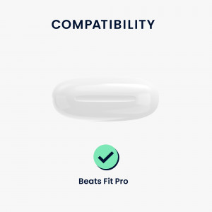 Husa pentru casti Beats Fit Pro, Kwmobile, Alb, Silicon, 57049.02 - Img 6