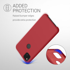 Husa pentru Google Pixel 4a, Silicon, Rosu, 52549.208 - Img 6