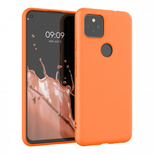 Husa pentru Google Pixel 5a, Silicon, Portocaliu, 55374.150 - Img 1