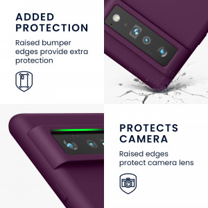 Husa pentru Google Pixel 6 Pro, Silicon, Violet, 55863.187, kwmobile - Img 4