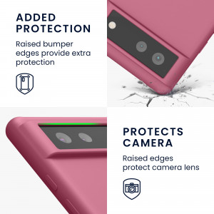 Husa pentru Google Pixel 6, Silicon, Roz, 55480.167, kwmobile - Img 4