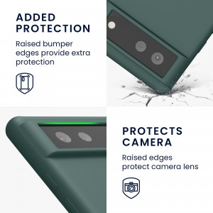 Husa pentru Google Pixel 6, Silicon, Verde, 55480.171, kwmobile - Img 4