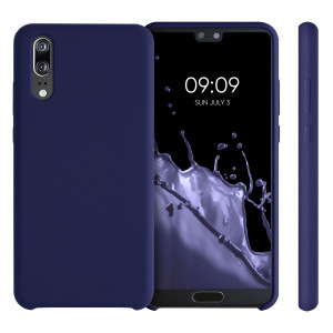 Husa pentru Huawei P20, Silicon, Albastru, 45689.182, kwmobile - Img 2