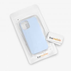 Husa pentru iPhone 12 / iPhone 12 Pro, Silicon, Albastru, 52641.58 - Img 8
