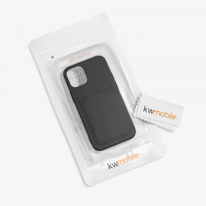 Husa pentru iPhone 12 / iPhone 12 Pro, Silicon, Negru, 55112.01 - Img 8