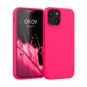 Husa pentru iPhone 13 Mini, Silicon, Roz, 55877.77 - Img 1