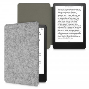 Husa pentru Kindle Paperwhite 11, Textil, Gri, kwmobile, 56259.25 - Img 2