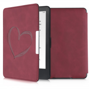 Husa pentru Kindle Paperwhite 7, Piele ecologica, Rosu, kwmobile, 49747.10 - Img 1