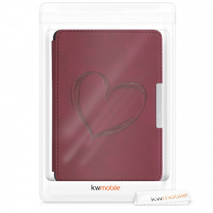 Husa pentru Kindle Paperwhite 7, Piele ecologica, Rosu, kwmobile, 49747.10 - Img 7