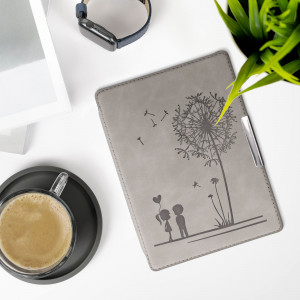 Husa pentru Kobo Aura H2O Edition 1, Piele ecologica, Gri, kwmobile, 56872.02 - Img 3