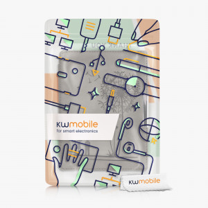 Husa pentru Kobo Aura H2O Edition 1, Piele ecologica, Gri, kwmobile, 56872.02 - Img 7