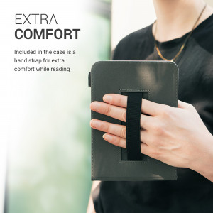 Husa pentru Kobo Aura H2O Edition 2, Textil, Gri, kwmobile, 54137.19 - Img 3