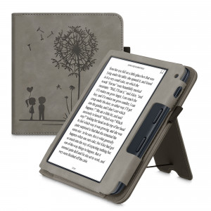 Husa pentru Kobo Libra 2, Piele ecologica, Gri, kwmobile, 56581.01 - Img 1