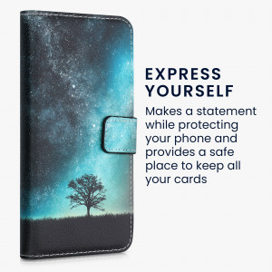 Husa pentru Motorola Edge X30 / Edge 30 Pro, Piele ecologica, Multicolor, 57062.01, kwmobile - Img 3