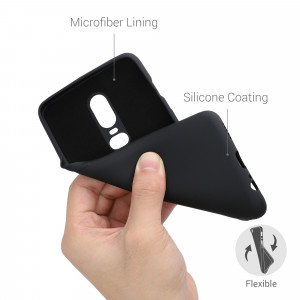 Husa pentru OnePlus 6, Silicon, Negru, 55346.01, kwmobile - Img 4