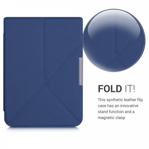 Husa pentru PocketBook InkPad 3 / InkPad 3 Pro, Piele ecologica, Albastru, 44761.17 - Img 3