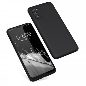 Husa pentru Samsung Galaxy A03s, Silicon, Negru, 56517.47, kwmobile - Img 2