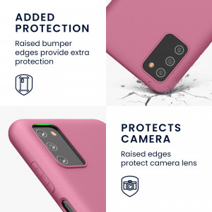 Husa pentru Samsung Galaxy A03s, Silicon, Roz, 56517.167, kwmobile - Img 4