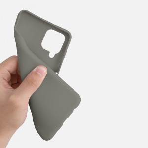 Husa pentru Samsung Galaxy A12, Silicon, Gri, 54048.155 - Img 7