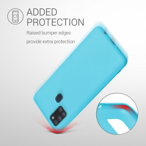 Husa pentru Samsung Galaxy A21s, Silicon, Albastru, 52494.205 - Img 7