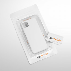 Husa pentru Samsung Galaxy A22 5G, Silicon, Alb, 55245.48, kwmobile - Img 8
