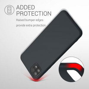 Husa pentru Samsung Galaxy A22 5G, Silicon, Negru, 55245.186, kwmobile - Img 7