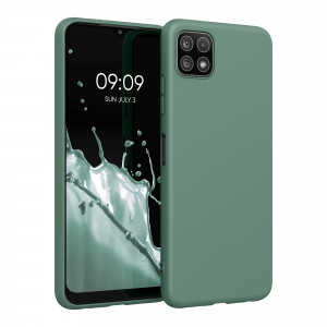 Husa pentru Samsung Galaxy A22 5G, Silicon, Verde, 55245.166, kwmobile - Img 1