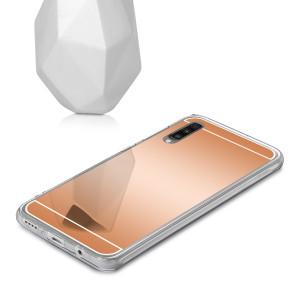 Husa pentru Samsung Galaxy A70, Silicon, Rose Gold, 49631.41 - Img 5