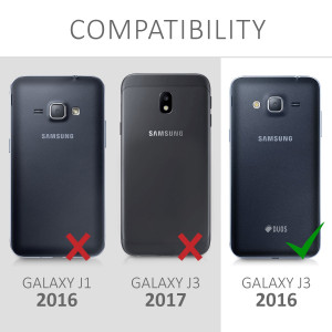 Husa pentru Samsung Galaxy J3 (2016), Piele ecologica, Albastru, 40583.17 - Img 6