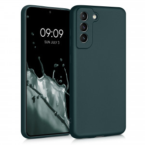 Husa pentru Samsung Galaxy S21 FE, Silicon, Verde, 55485.14 - Img 1