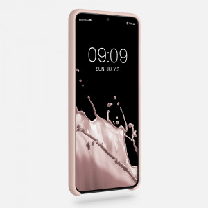 Husa pentru Samsung Galaxy S21 Plus, Silicon, Roz, 54066.225, kwmobile - Img 3