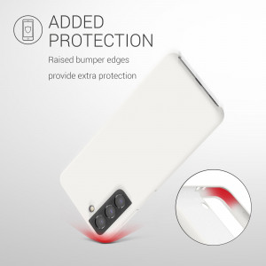 Husa pentru Samsung Galaxy S21, Silicon, Alb, 54056.48 - Img 6