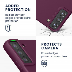 Husa pentru Samsung Galaxy S22 Plus, Silicon, Violet, 56761.187, kwmobile - Img 4