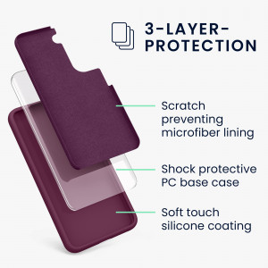 Husa pentru Samsung Galaxy S22, Silicon, Violet, 56756.187, kwmobile - Img 3
