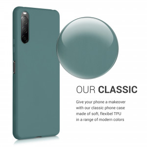 Husa pentru Sony Xperia 10 II, Silicon, Verde, 51943.171 - Img 4