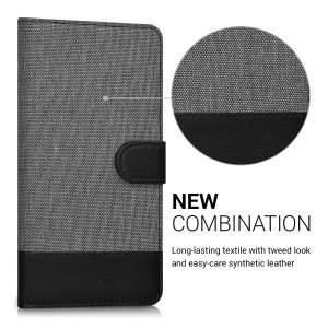 Husa pentru Wiko Freddy, Textil, Gri, 39953.01 - Img 3