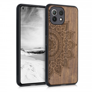 Husa pentru Xiaomi Mi 11 Lite 5G, Lemn, Maro, 55939.02 - Img 1