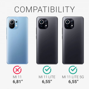Husa pentru Xiaomi Mi 11 Lite 5G, Silicon, Albastru, 54726.58 - Img 6