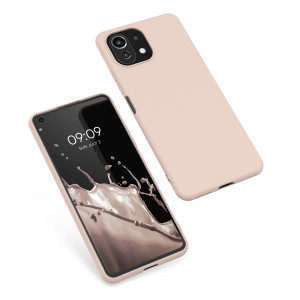 Husa pentru Xiaomi Mi 11 Lite 5G, Silicon, Crem, 54726.225, kwmobile - Img 2