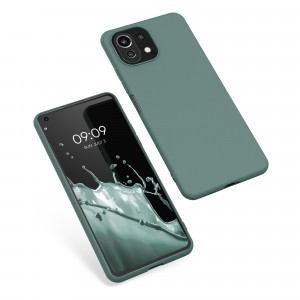 Husa pentru Xiaomi Mi 11 Lite 5G, Silicon, Verde, 54726.171, kwmobile - Img 2
