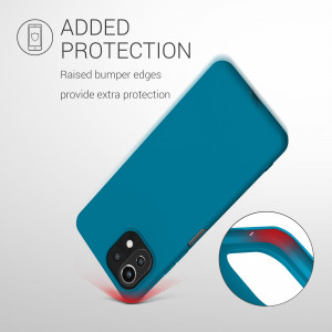 Husa pentru Xiaomi Mi 11 Lite 5G, Silicon, Verde, 54726.224, kwmobile - Img 7