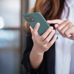 Husa pentru Xiaomi Mi 11 Lite 5G, Silicon, Verde, 54730.207, kwmobile - Img 8