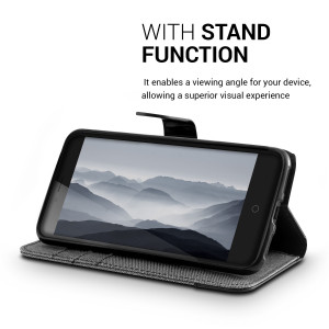 Husa pentru ZTE Blade V7, Textil, Gri, 38682.22 - Img 6
