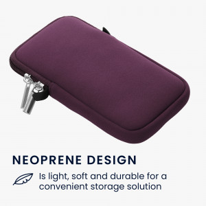 Husa Universala Kwmobile marime L - 6,5 inch, Neopren, Violet, 58700.3.114 - Img 6