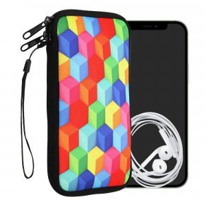 Husa Universala Kwmobile marime XL - 6,8 inch, Neopren, Multicolor, 30226.4.31 - Img 1