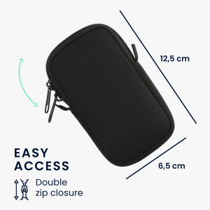 Husa Universala Kwmobile marime XS - 4 inch, Neopren, Negru, 58700.32.01 - Img 7