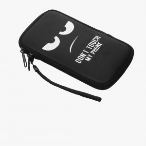 Husa Universala Kwmobile marime XXL - 7 inch, Neopren, Negru/Alb, 30226.5.01 - Img 8