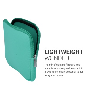 Husa Universala Kwmobile pentru eBook Reader de 7 inch, Verde deschis, Neopren, KWM0000151W008C - Img 3