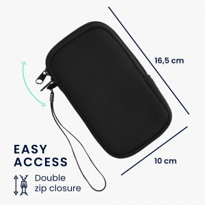 Husa Universala pentru telefon M - 5,5 inch, Neopren, Negru, 46188.2.01 - Img 6